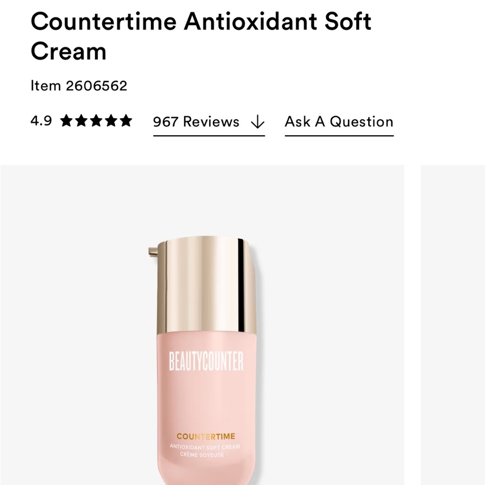 Beautycounter countertime antioxidant soft cream- brand new never used